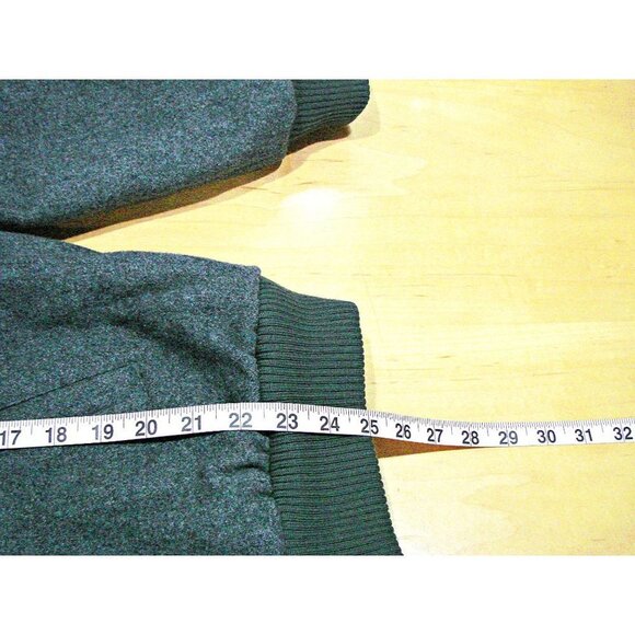 Mens Members Only Wool Coat Jacket Gray Red Trim Sherpa Lined Zip Front Sz 40 M - Picture 6 of 12